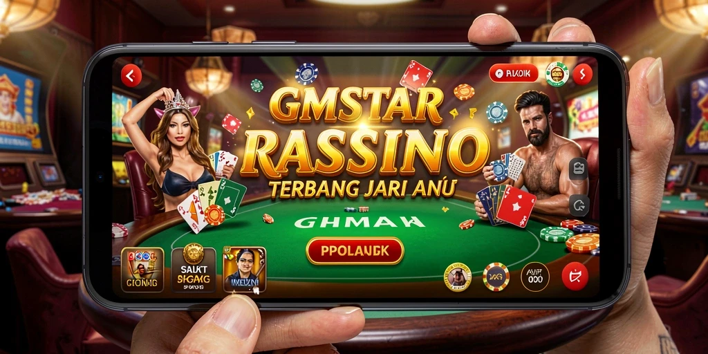 Tampilan menarik dari gameplay kasino di GMSTAR.
