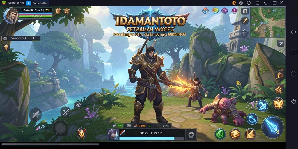 Gameplay mengasyikkan IDAMANTOTO dalam dunia MMORPG yang luas.
