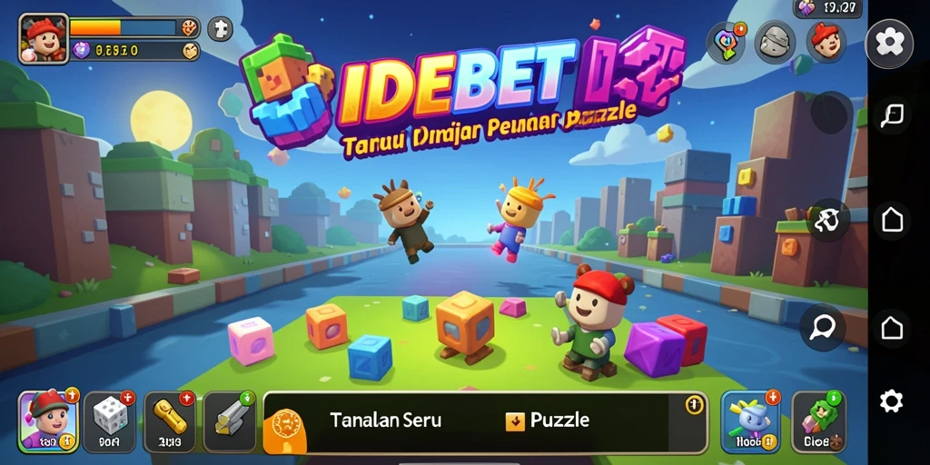 Tampilan gameplay IDEBET dengan tantangan Puzzle yang menarik.