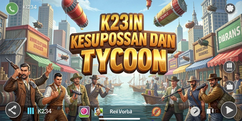 Tangkapan layar K234 yang menunjukkan dinamika gameplay Tycoon.