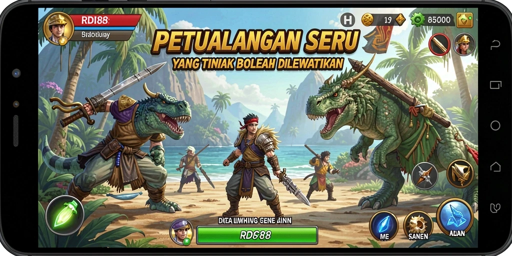 Tampilan gameplay RDI88 yang penuh aksi dan petualangan seru.