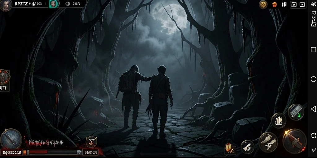Tangkapan layar utama RPZZZ menampilkan suasana mencekam dan gameplay penuh ketegangan.