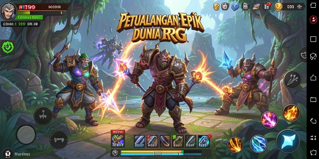 Gameplay menakjubkan dalam dunia RPG yang luas.